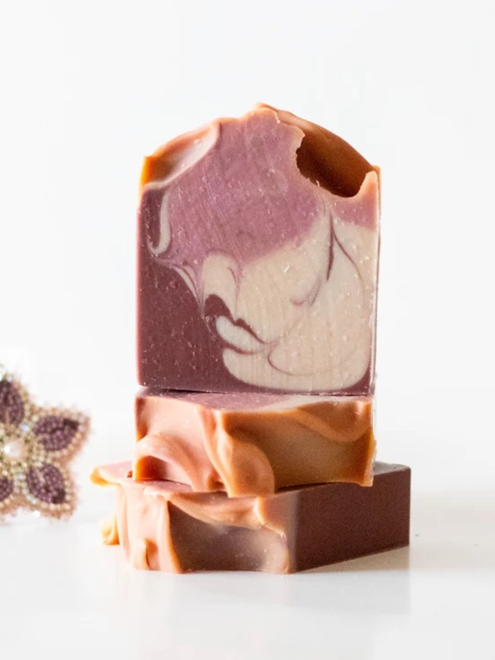 Raspberry Vanilla Indigenous Made Vegan Handmade Soap Beading Beauty
